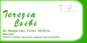 terezia csibi business card