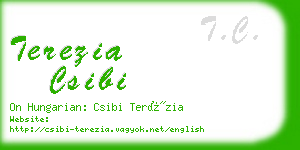 terezia csibi business card